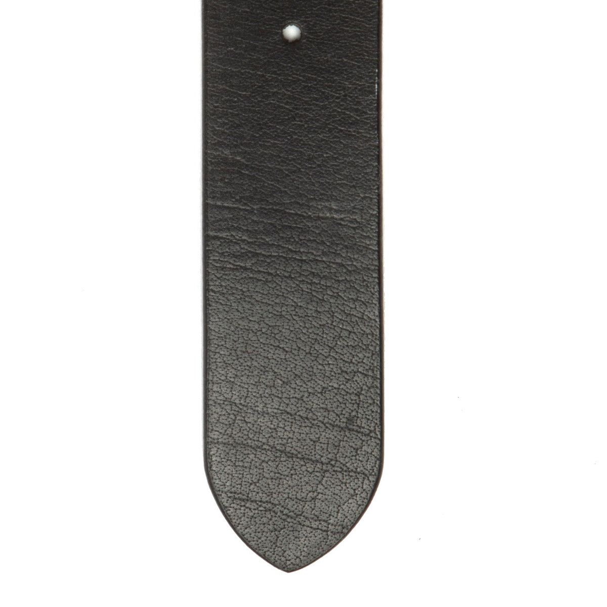 Solid Antique Brass Hardware &amp; Heavy-Duty Dual Zipper Detail on Morrison Full-Grain Cinturón de Cuero para Hombre