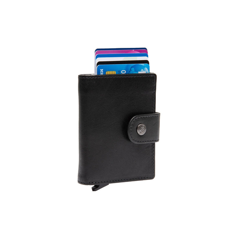 Barrea Full-Grain Leather Card Holder para Mujer