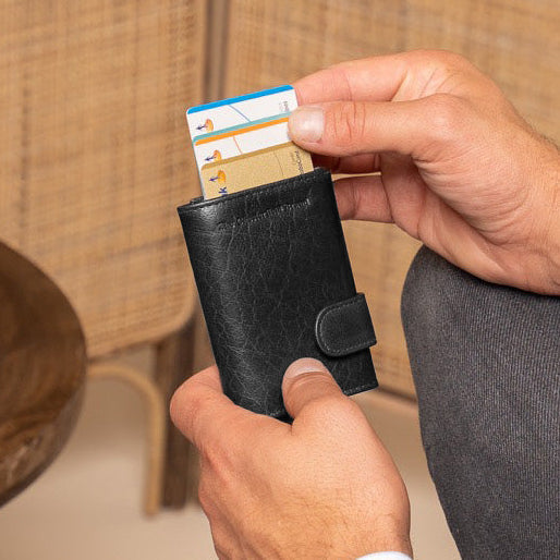 Mannheim Full-Grain Leather Card Holder para Mujer