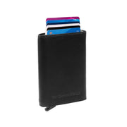 Palma Full-Grain Leather Card Holder para Mujer in Classic 100% Full-Grain Leather - Full Exterior Front Profile View | Comprar online