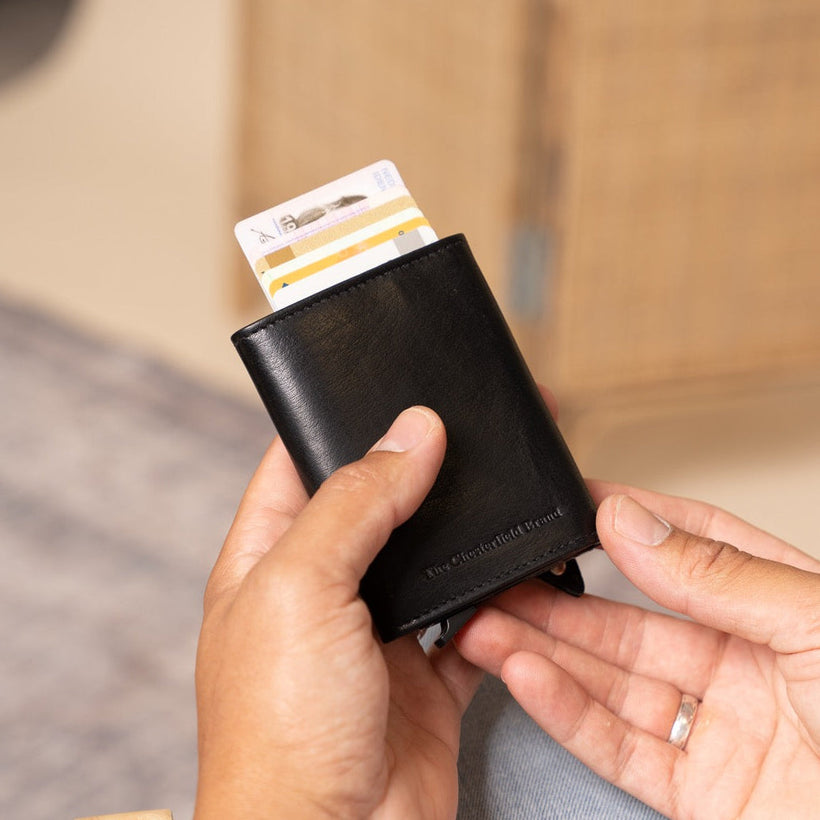 Paris Full-Grain Leather Card Holder para Mujer