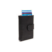 Torola Full-Grain Leather Card Holder para Mujer in Classic 100% Full-Grain Leather - Full Exterior Front Profile View | Comprar online