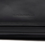 Classic 100% Full-Grain leather Bag - Rear Perspective Showing Reinforced Leather Straps &amp; Stitching
