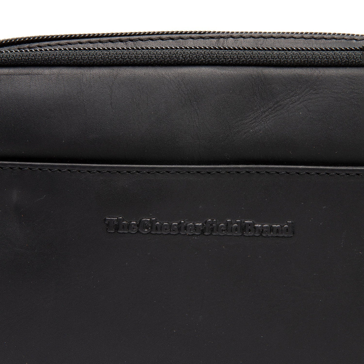 
Classic 100% Full-Grain leather Bag - Perspectiva trasera con correas de cuero reforzadas