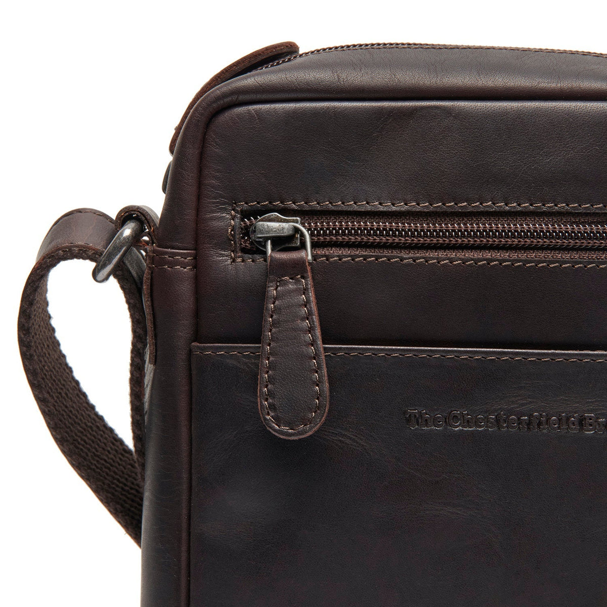 Laveno Full-Grain Leather Crossbody Bag para Hombre – Vista alternativa del producto 3