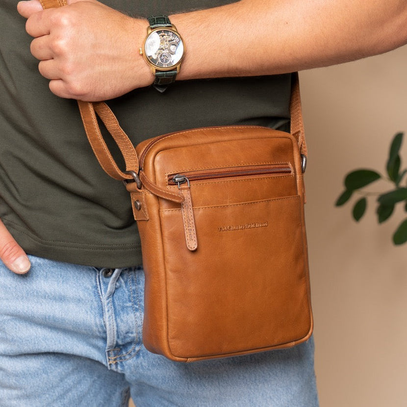 Laveno Full-Grain Leather Crossbody Bag para Hombre – Vista alternativa del producto 2