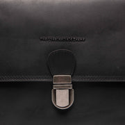 
Classic 100% Full-Grain leather Bag - Perspectiva trasera con correas de cuero reforzadas