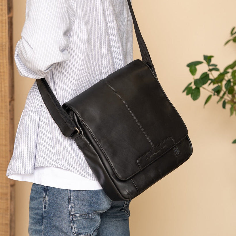 Raphael Full-Grain Leather Crossbody Bag para Hombre