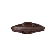 
Vista de detalle of Classic Collar & Heavy-Duty Zipper Hardware on Leather Garment Bag Josh