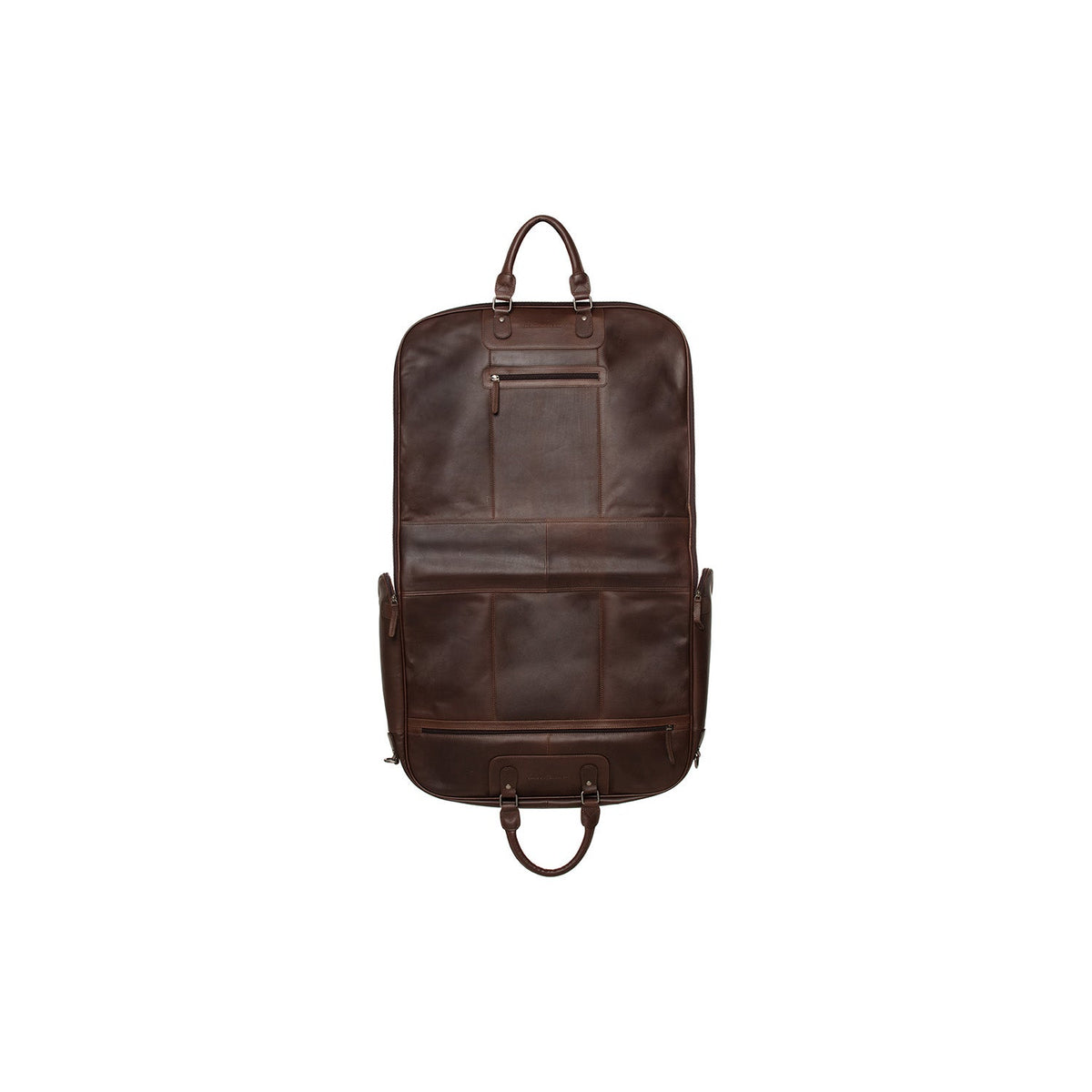 
Leather Garment Bag Josh - Vista lateral mostrando el corte ergonómico de mangas