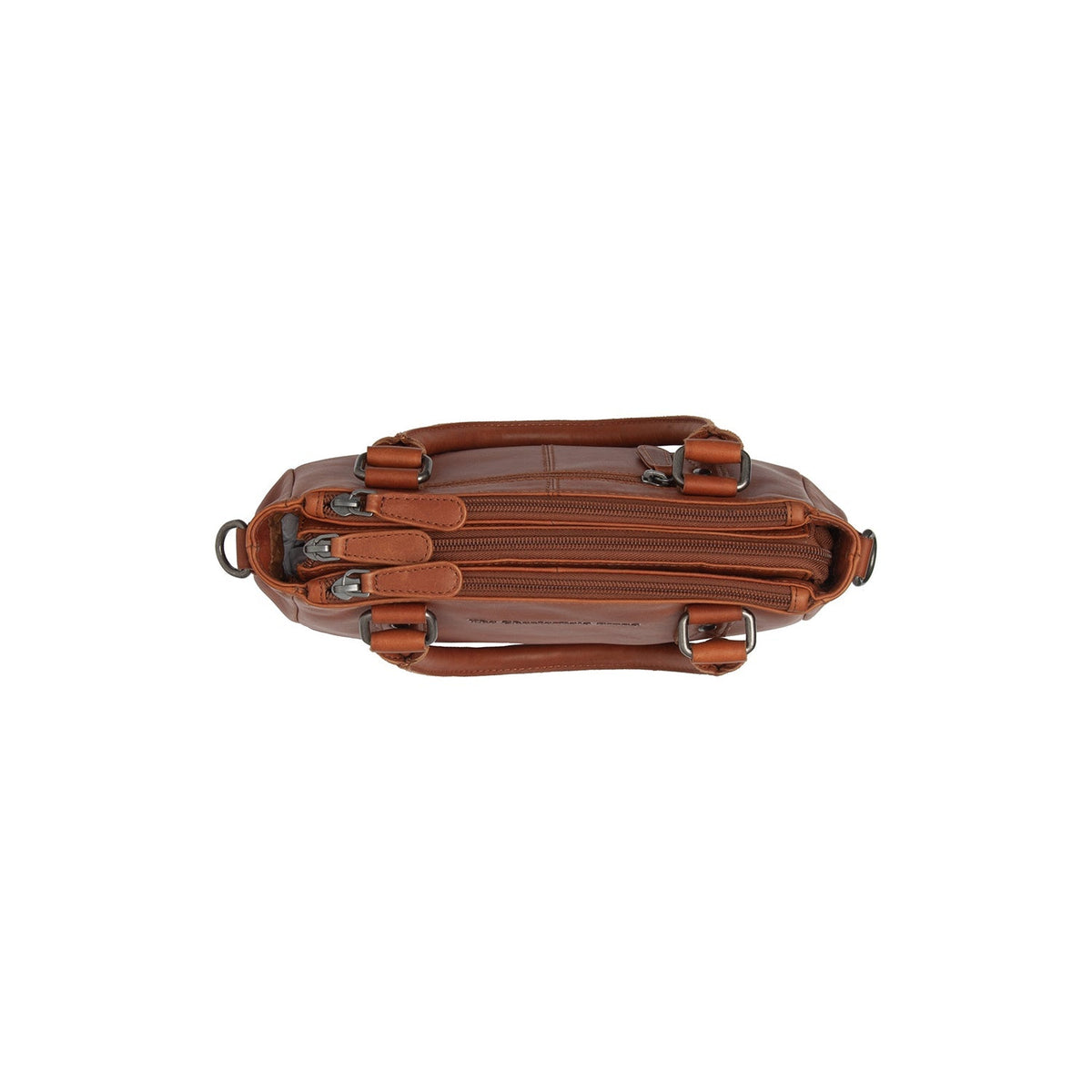 
Cognac Leather Handbag Fenja, detail view 3