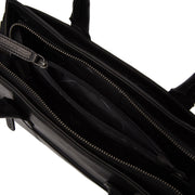 Authentic 100% Full-Grain Leather Grain Texture &amp; Heavy-Duty Seam Stitching Detail