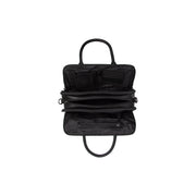 Detalle de cerca of Classic Collar &amp; Heavy-Duty Zipper Hardware on Layton Full-Grain Leather Handbag para Mujer