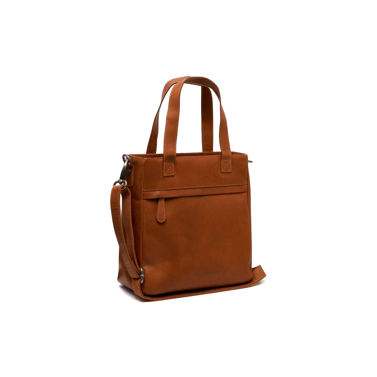 Tailored Rib Cuffs &amp; Hem Craftsmanship Construction Detail on Lingfield Full-Grain Leather Handbag para Mujer