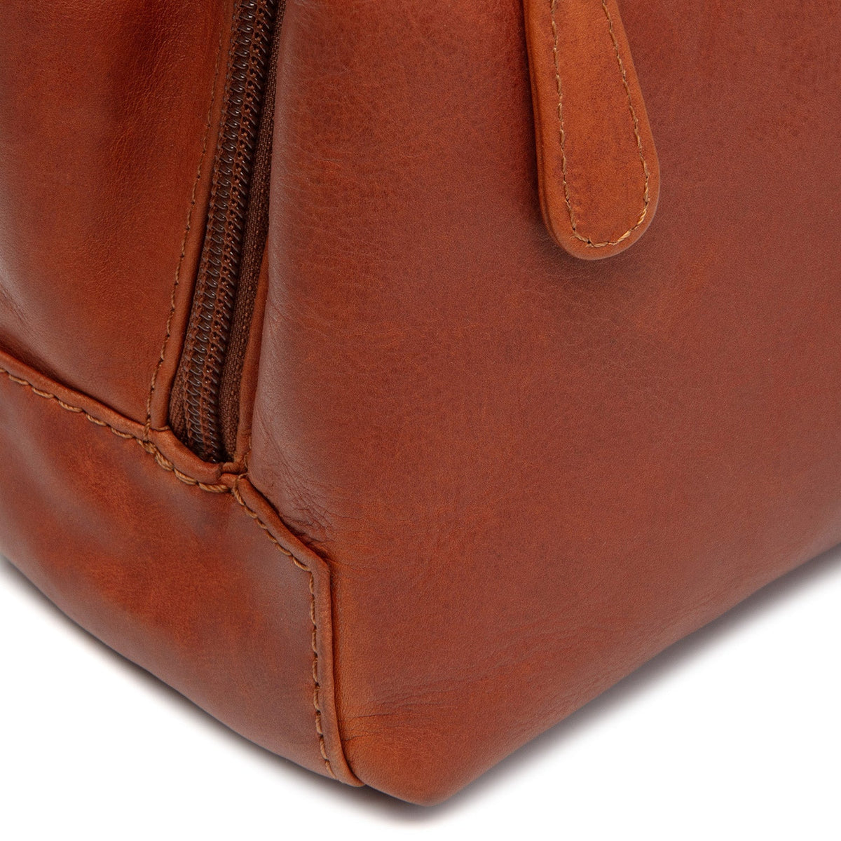 
Cognac Leather Handbag Lunera, detail view 5