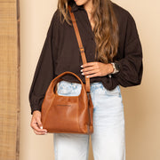 
Lunera Bolso de mano de cuero flor – alternate product view 3