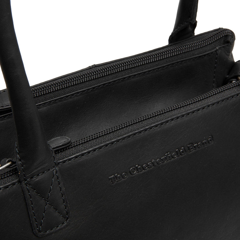 Solvin Full-Grain Leather Handbag para Mujer