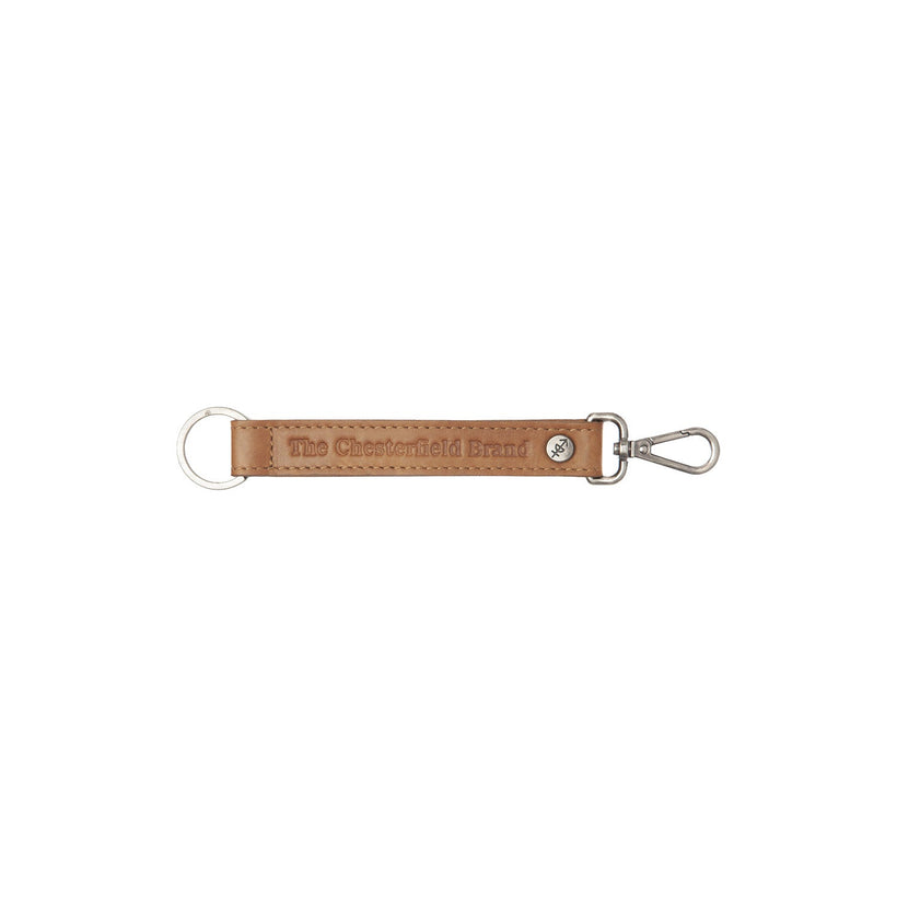 Leather Key Ring Coñac para Mujer