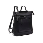 Caldero Full-Grain Leather Laptop Backpack para Mujer in Classic 100% Full-Grain Leather - Full Exterior Front Profile View | Comprar online