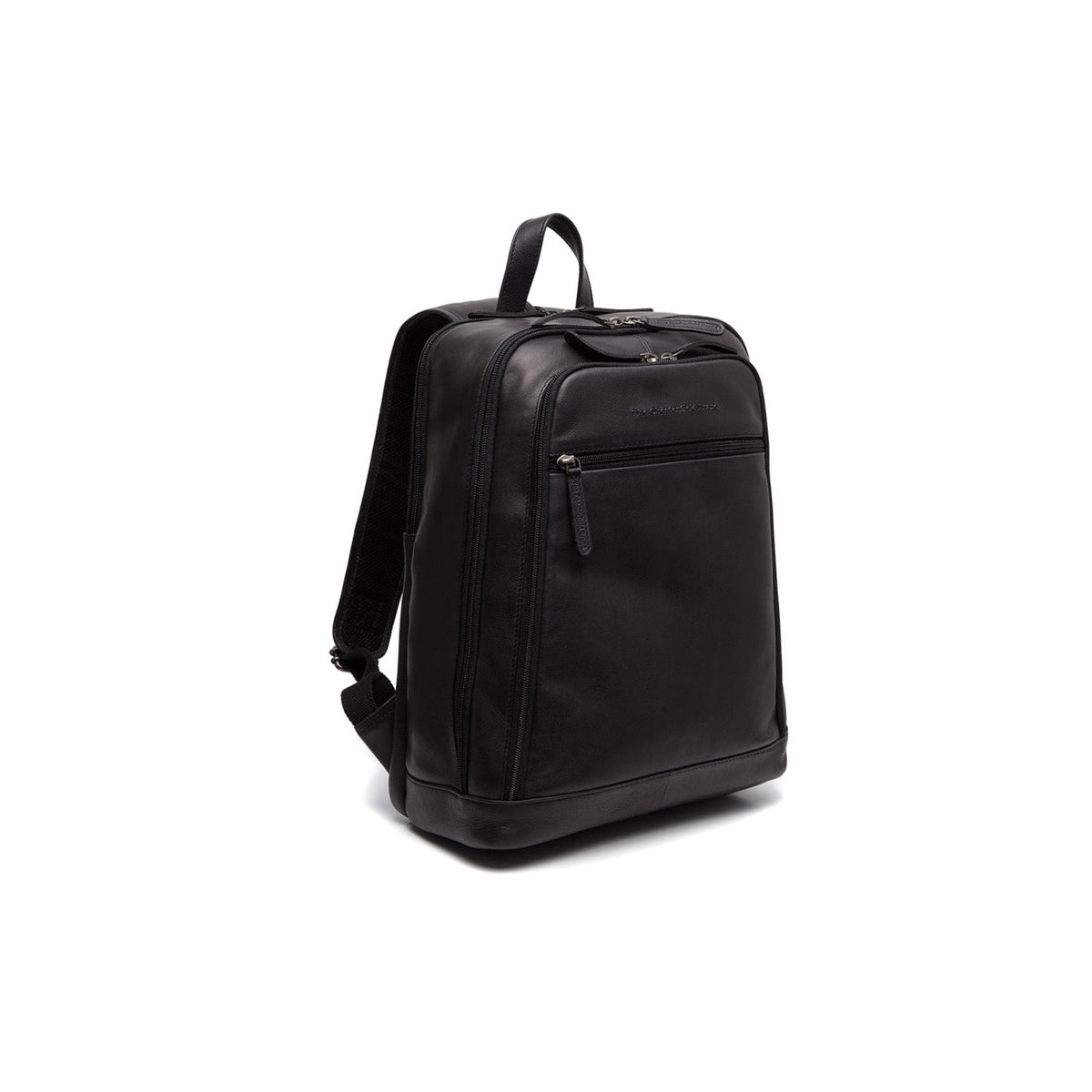 Detroit Full-Grain Leather Laptop Backpack en clásico 100% cuero flor integral - Full Exterior Vista frontal y silueta entallada | Comprar online