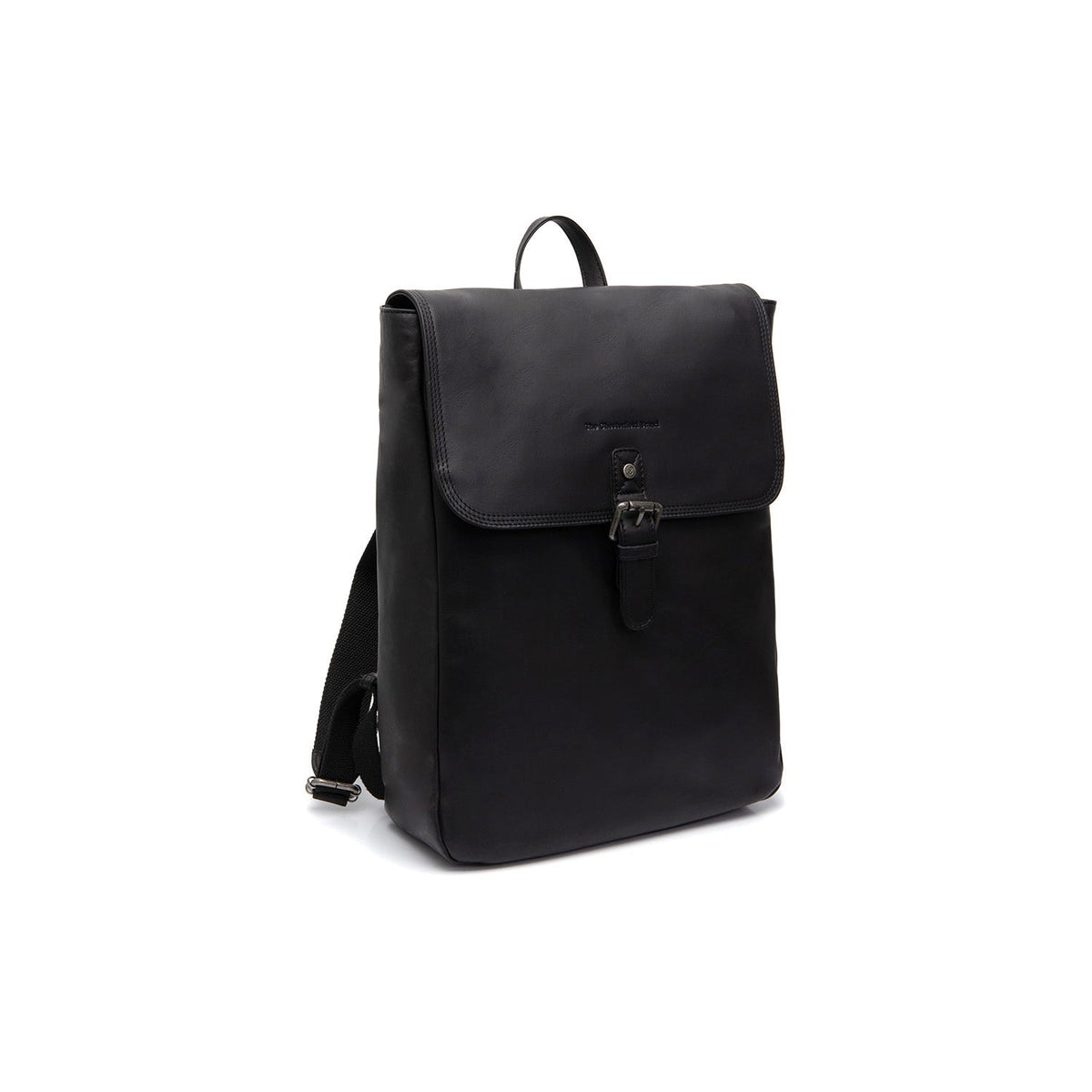 Farrow Full-Grain Leather Laptop Backpack para Mujer in Classic 100% Full-Grain Leather - Full Exterior Front Profile View | Comprar online