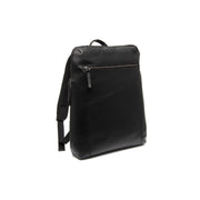 Filmore Full-Grain Leather Laptop Backpack para Mujer in Classic 100% Full-Grain Leather - Full Exterior Front Profile View | Comprar online