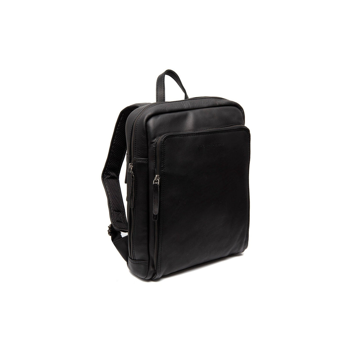 Jasper Full-Grain Leather Laptop Backpack para Mujer in Classic 100% Full-Grain Leather - Full Exterior Front Profile View | Comprar online