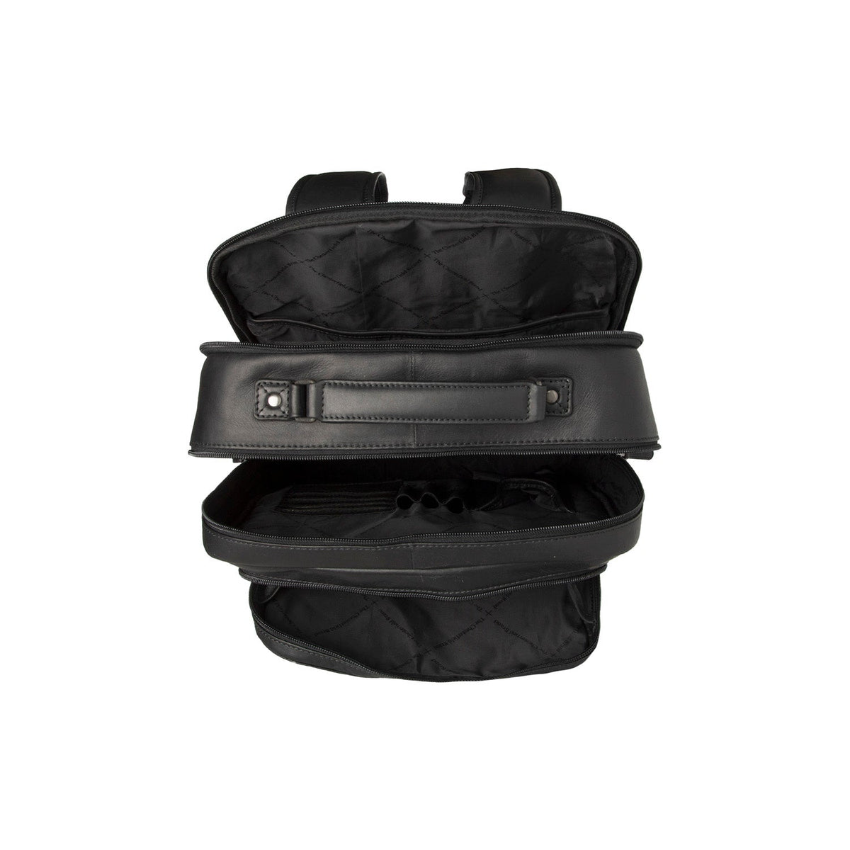 Vista interior Showing Dedicated Padded Laptop Sleeve &amp; Multi-Compartment Organization
