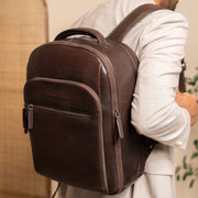 Maggiore Full-Grain Leather Laptop Backpack para Hombre – Vista alternativa del producto 2