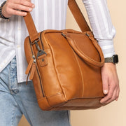 Boston Full-Grain Leather Laptop Bag para Hombre – Vista alternativa del producto 2