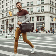 
Richard Maletín para portátil de cuero flor – alternate product view 2