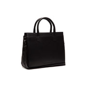 Rivera Full-Grain Leather Laptop Bag para Mujer in Classic 100% Full-Grain Leather - Full Exterior Front Profile View | Comprar online