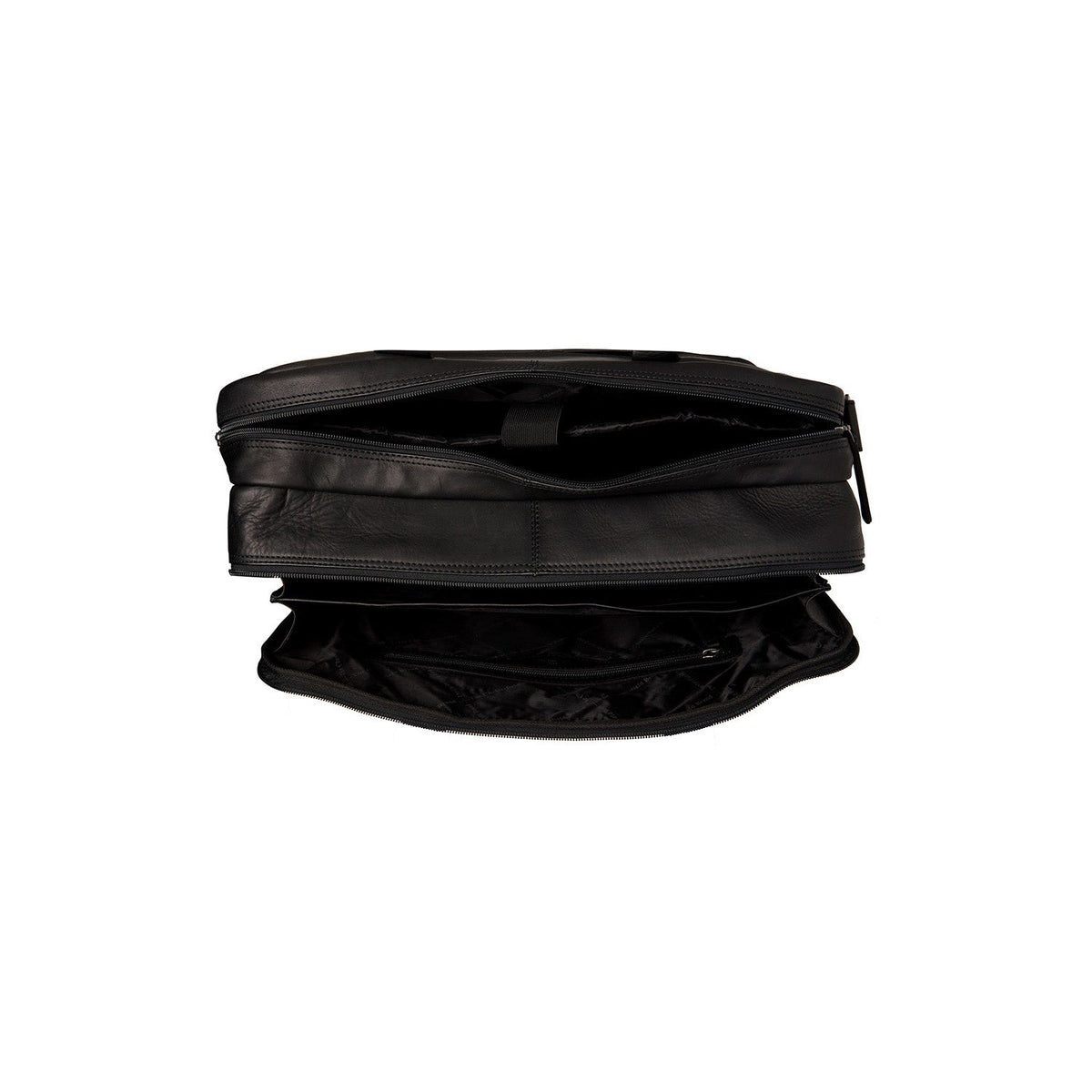 Detalle de cerca of Classic Collar &amp; Heavy-Duty Zipper Hardware on Bryan Black Puffer Vest For Men