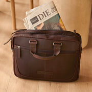 Seth Full-Grain Leather Laptop Bag para Hombre – Vista alternativa del producto 2