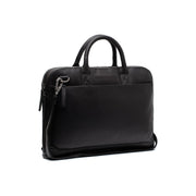 Tilbury Full-Grain Leather Laptop Bag para Mujer in Classic 100% Full-Grain Leather - Full Exterior Front Profile View | Comprar online