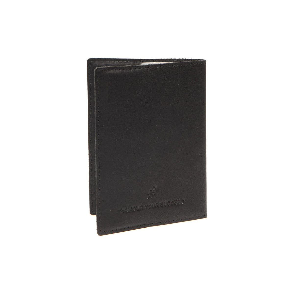 Detalle de cerca of Classic Collar &amp; Heavy-Duty Zipper Hardware on Leather Passport Case para Mujer