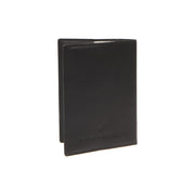 Detalle de cerca of Classic Collar &amp; Heavy-Duty Zipper Hardware on Leather Passport Case para Mujer