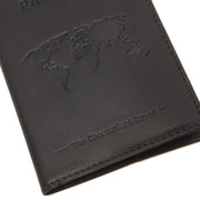 Leather Passport Case para Mujer - Vista de perfil lateral con corte ergonómico de manga
