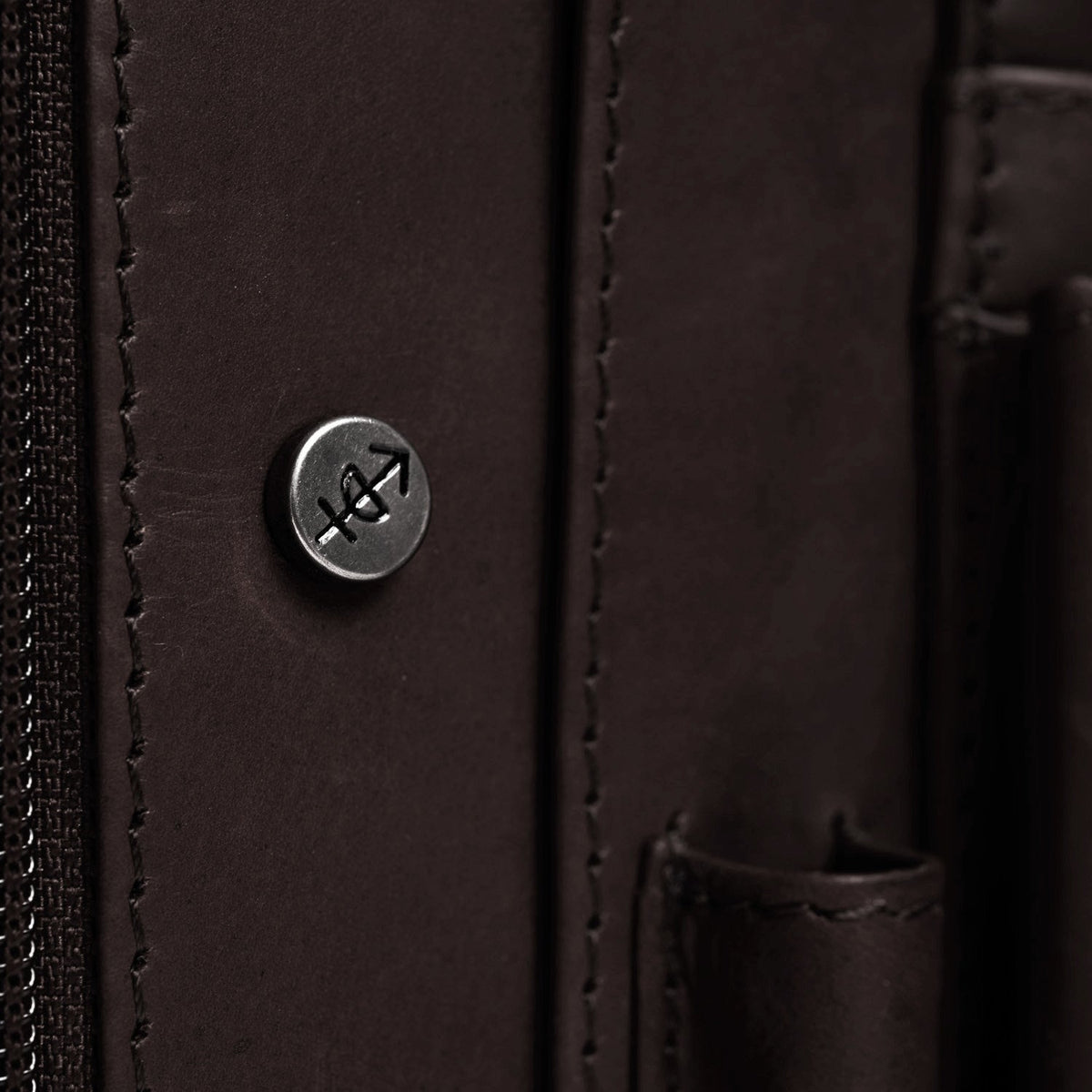 Brown Leather Portfolio Barnet para Mujer, detail view 1
