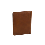 Cognac Leather Portfolio Barnet para Mujer, detail view 5