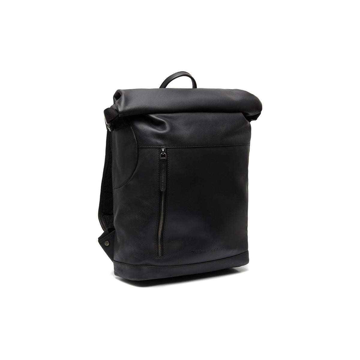 Mazara Full-Grain Leather Roll-top Backpack para Mujer in Classic 100% Full-Grain Leather - Full Exterior Front Profile View | Comprar online