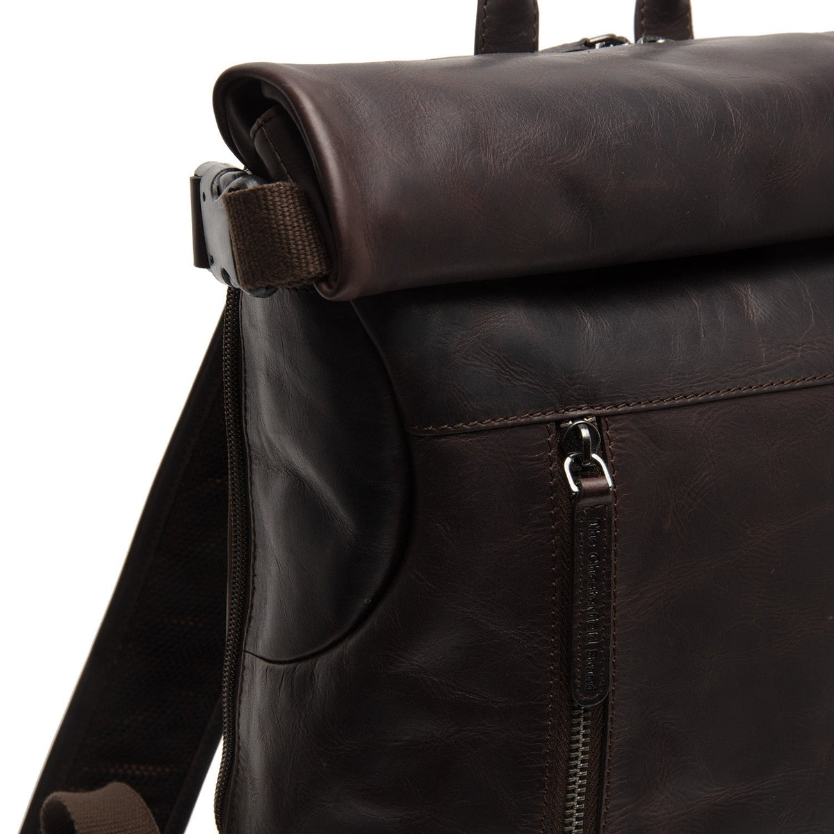 Mazara Full-Grain Leather Roll-top Backpack para Mujer – Vista alternativa del producto 2