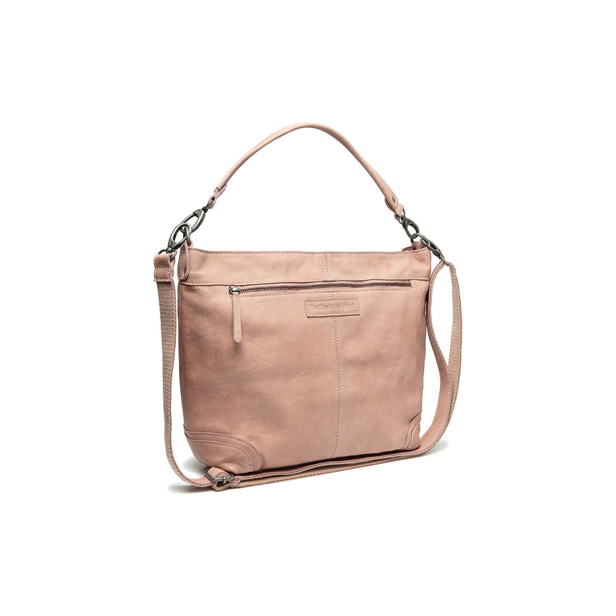 Bolivia Full-Grain Leather Shoulder Bag para Mujer in Classic 100% Full-Grain Leather - Full Exterior Front Profile View | Comprar online