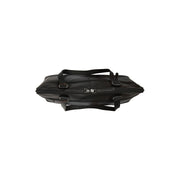 Branson Full-Grain Leather Shoulder Bag para Mujer - Structured Side Profile Showing Gusset Depth &amp; Expansion Capacity