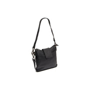 
Calora Bolso de hombro de cuero flor en clásico 100% cuero flor integral - Full Exterior Vista frontal y silueta entallada | Comprar online