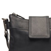 
Classic 100% Full-Grain leather Bag - Perspectiva trasera con correas de cuero reforzadas