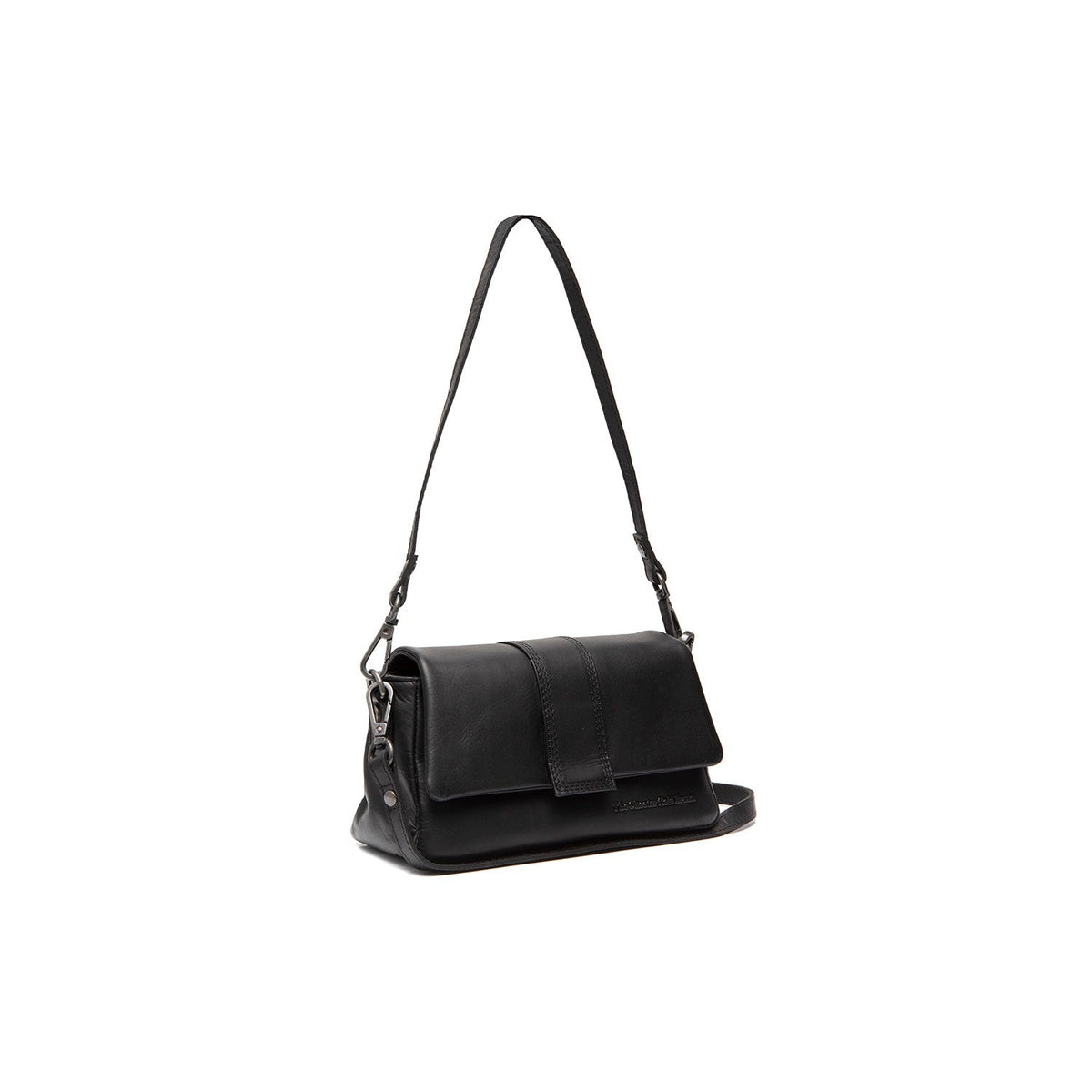 Clifden Full-Grain Leather Shoulder Bag para Mujer in Classic 100% Full-Grain Leather - Full Exterior Front Profile View | Comprar online
