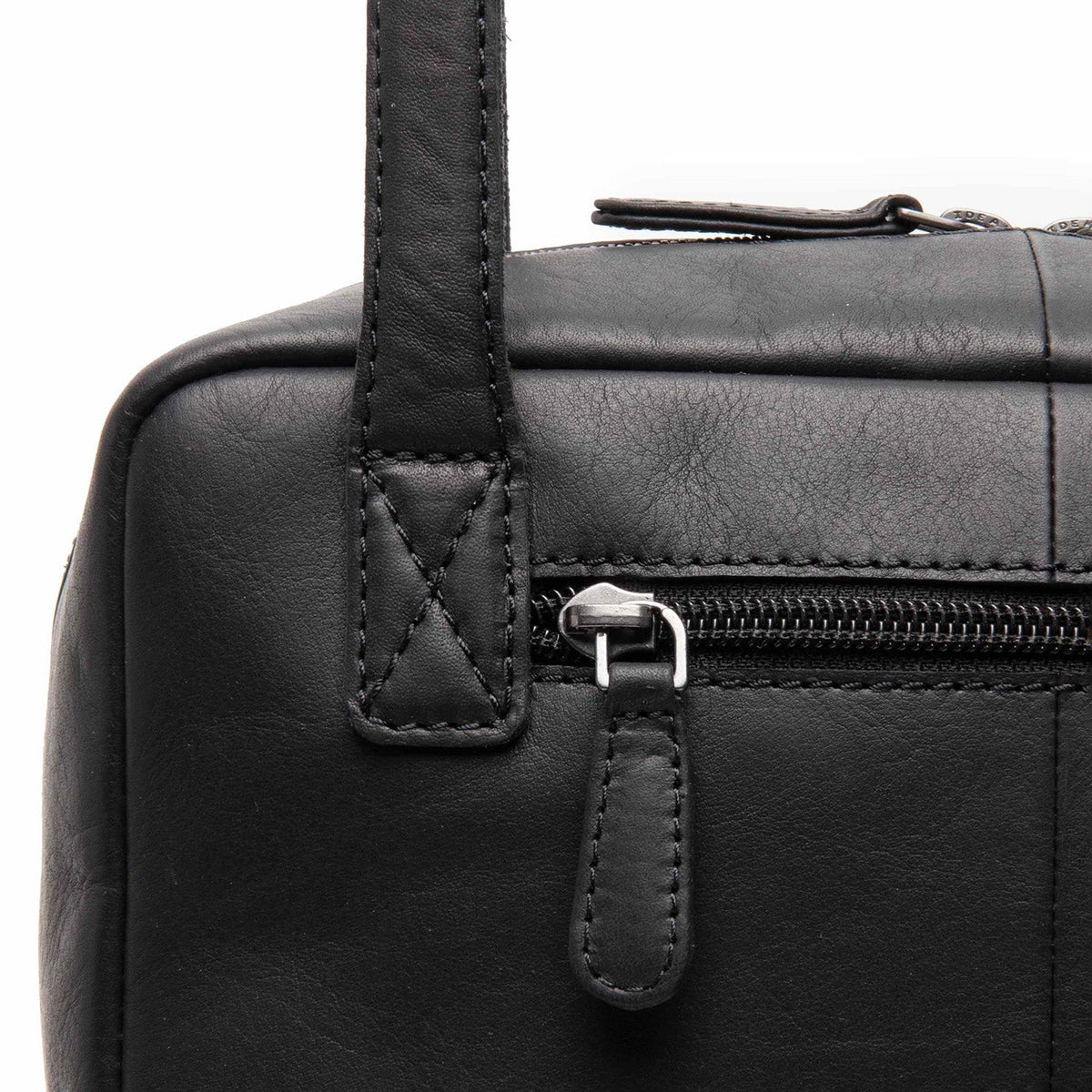 
Fenno Bolso de hombro de cuero flor - Perfil lateral estructurado con profundidad de fuelle