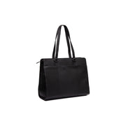 Fidenza Full-Grain Leather Shoulder Bag para Mujer in Classic 100% Full-Grain Leather - Full Exterior Front Profile View | Comprar online