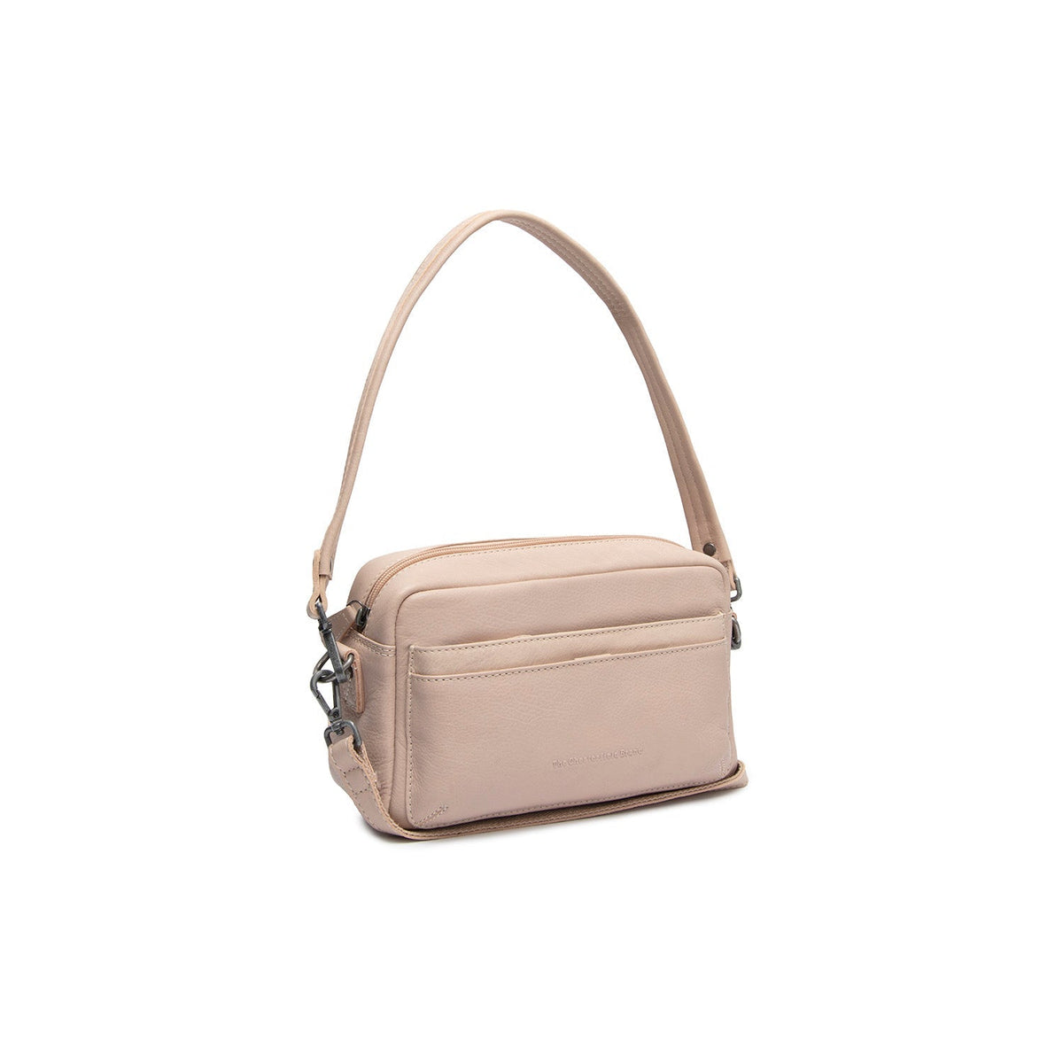 Liora Full-Grain Leather Shoulder Bag para Mujer in Classic 100% Full-Grain Leather - Full Exterior Front Profile View | Comprar online